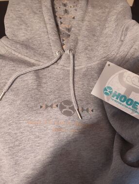 Hooey Gray Hoodie with Metallic Accent